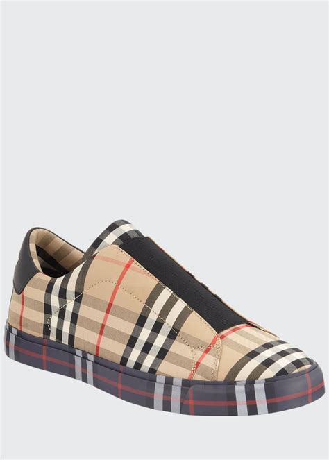 sale on burberry shoes mens sneakers|Burberry slip on sneakers men.